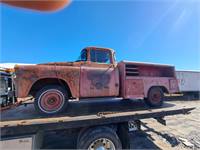 Very solid 1956 Dodge D100 fire truck